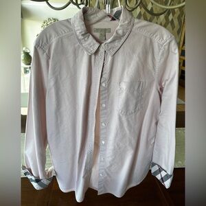 Burberry Light Pink Casual Button Down Shirt